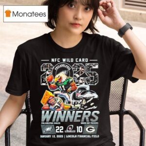 Philadelphia Eagles Beat Green Bay Packers Nfc Wild Card Winners Mascot Nfl Philly T Shirt