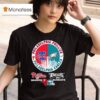 Philadelphia Phillies All Season And Philadelphia Eagles On Sundays Circle Logo T Shirt
