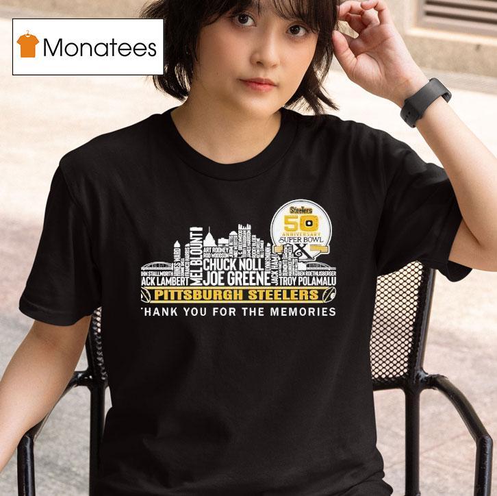 Pittsburgh Slers Th Anniversary Super Bowl X Thank You For The Memories T Shirt