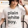 Plain White Boy T Shirt