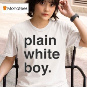 Plain White Boy T Shirt