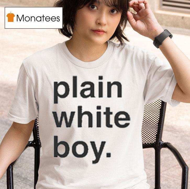 Plain White Boy T Shirt