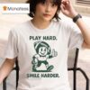 Play Hard Smile Harder Football T Shirt