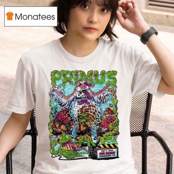 Primus Red Rocks Amphitheatre July Morrison Co T Shirt