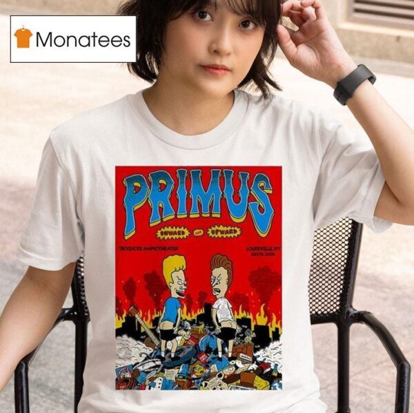 Primus X Beavis And Butt Head Concert Music At The Iroquois Amphitheater In Louisville Ky On July T Shirt