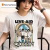 Queen At Live Aid Wembley Stadium London July Th T Shirt