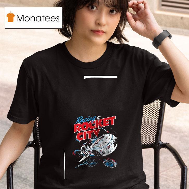 Racing To Rocket City Trash Pandas X Landon Huffman Graphic Signature T Shirt