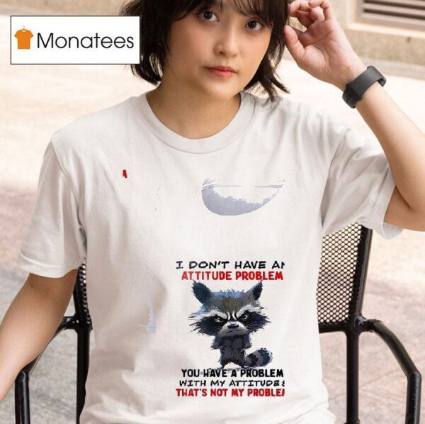 Racoon I Don T Have An Attitude Problem You Have A Problem With My Attitude T Shirt