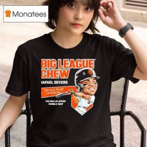 Rafael Devers San Francisco Giants Big League Chew Tiple Play Tropical The Ballplayers Bubble Gum T Shirt