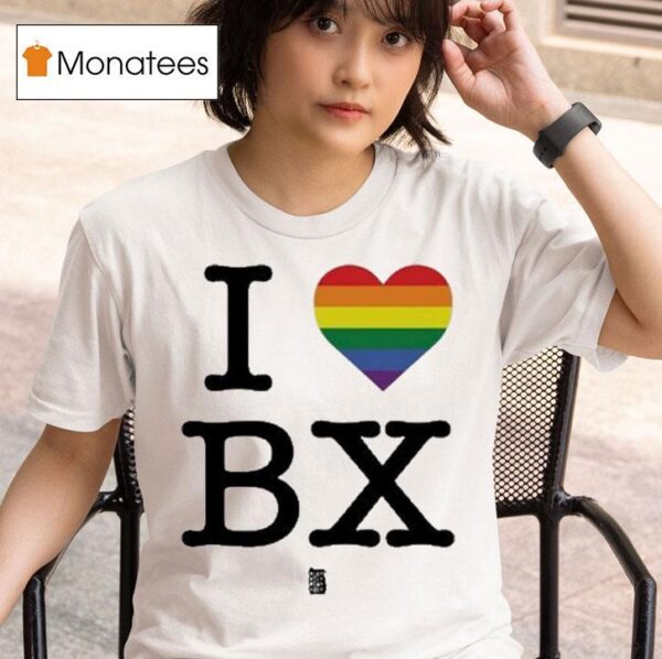 Regan Aliyah Wearing I Love Bx Pride T Shirt