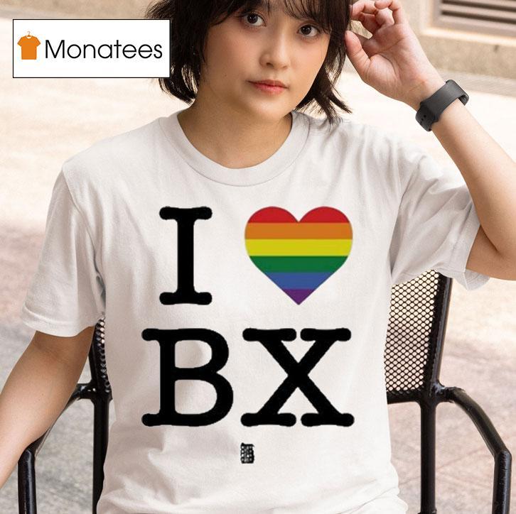 Regan Aliyah Wearing I Love Bx Pride T Shirt