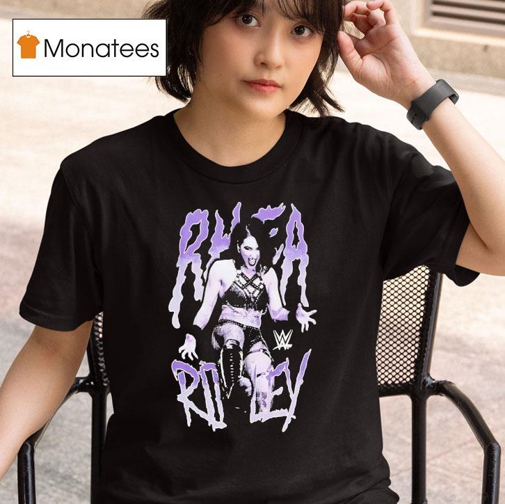 Rhea Ripley Kicking Wwe Portrai T Shirt