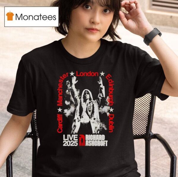 Richard Ashcroft Ra Live Cities Tour T Shirt
