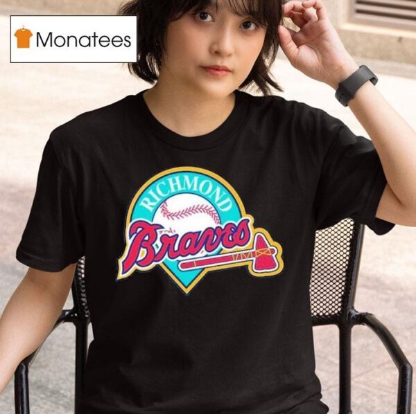 Richmond Flying Squirrels Richmond Braves Logo T Shirt