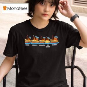 Rms Titanic Britannic Poseidon Carpathia Famous Ship Lovers T Shirt