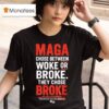 Roland Martin Maga Choose Between Woke Or Broke They Chose Broke Black Star T Shirt