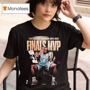 Shai Gilgeous Alexander Cup Finals Mvp Throne Trophy T Shirt