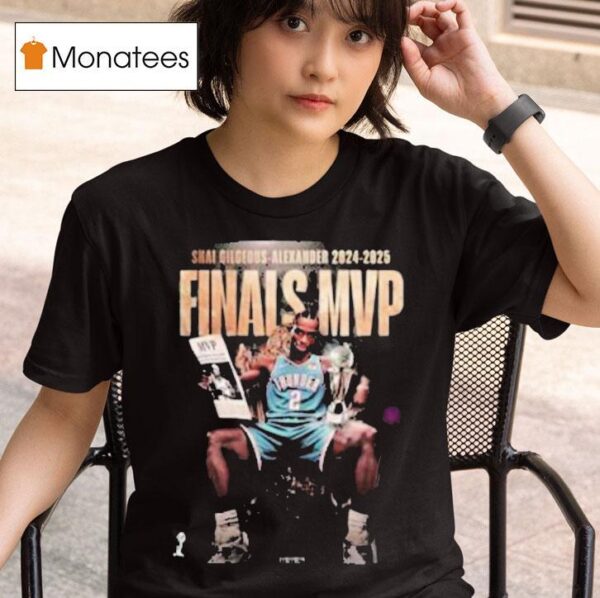 Shai Gilgeous Alexander Cup Finals Mvp Throne Trophy T Shirt