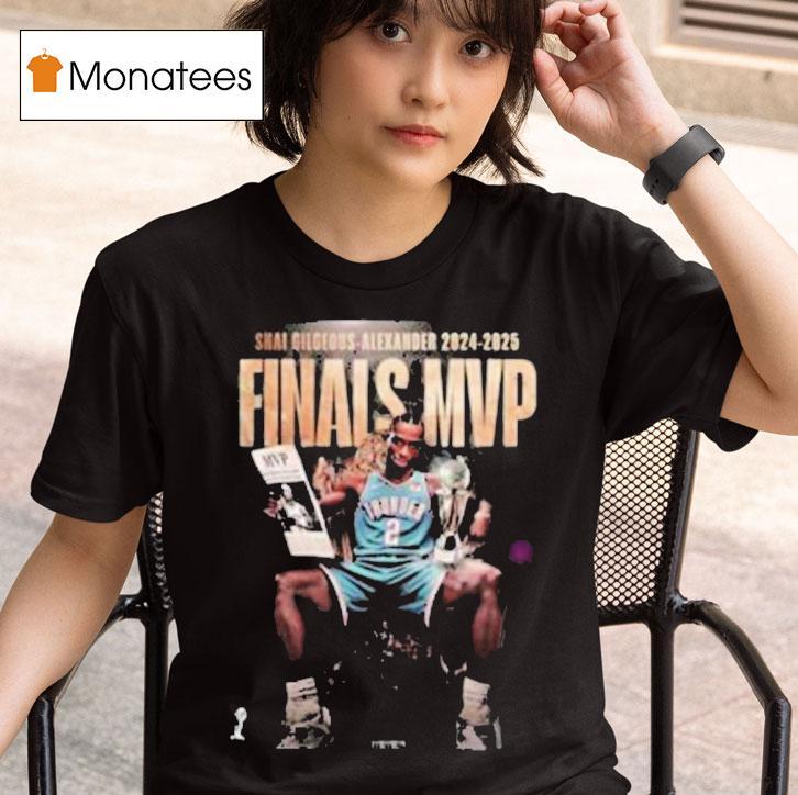 Shai Gilgeous Alexander Cup Finals Mvp Throne Trophy T Shirt