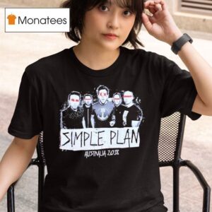 Simple Plan Australia Tour Photo T Shirt