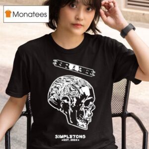 Simpletons Est Skull T Shirt