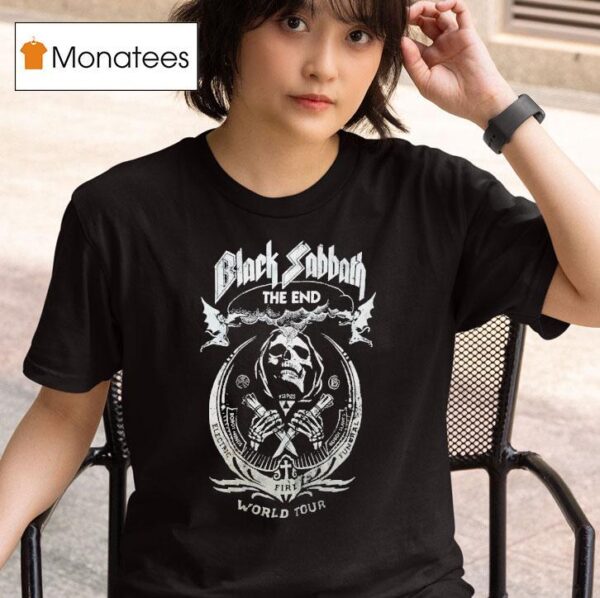 Skeleton Black Sabbath The End World Tour Vintage T Shirt