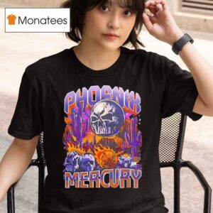 Skull Phoenix Mercury Basketball Graphic T Shirt