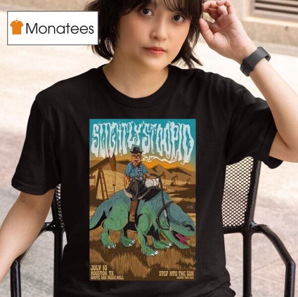 Slightly Stoopid Houston Tx Summer Tour July Star Wars Chewbacca Cigarettes T Shirt