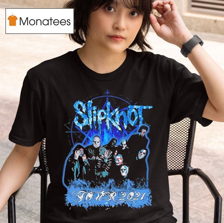 Slipknot Blue Band Photo T Shirt