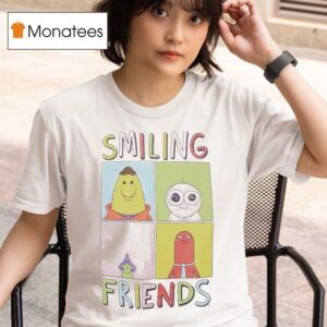 Smiling Friends Character Grid T Shirt