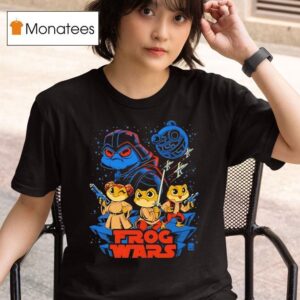 Star Wars Featuring Frogs As Darth Vader Princess Leia Luke Skywalker And Han Solo T Shirt