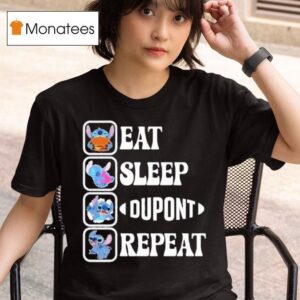 Stitch Eat Sleep Dupont Repea T Shirt