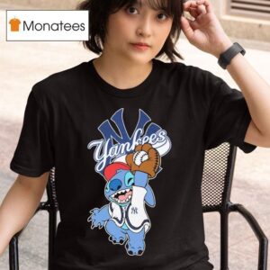 Stitch Fan New York Yankees T Shirt