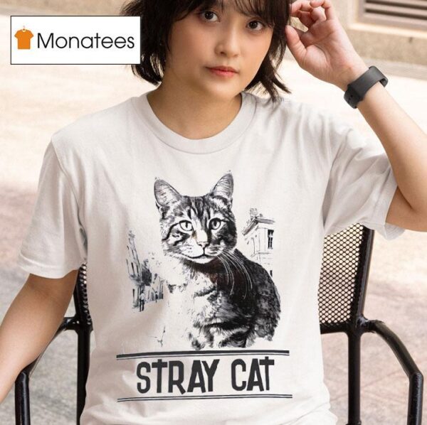 Stray Cat Draw Picture T Shirt