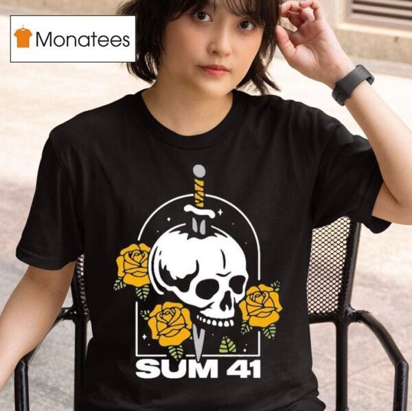 Sum Skull And Roses T Shirt