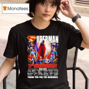 Superman Th Anniversary Signatures Thank You For The Memories T Shirt