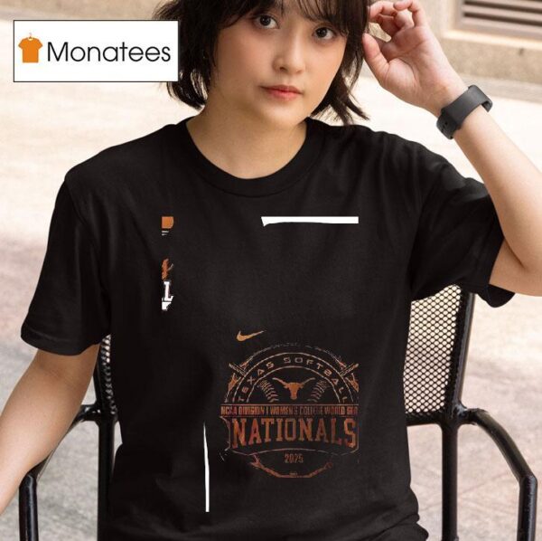 Texas Longhorns Texas Softball Ncaa Division I Women S College World Series Nationals Silhouette Logo T Shirt