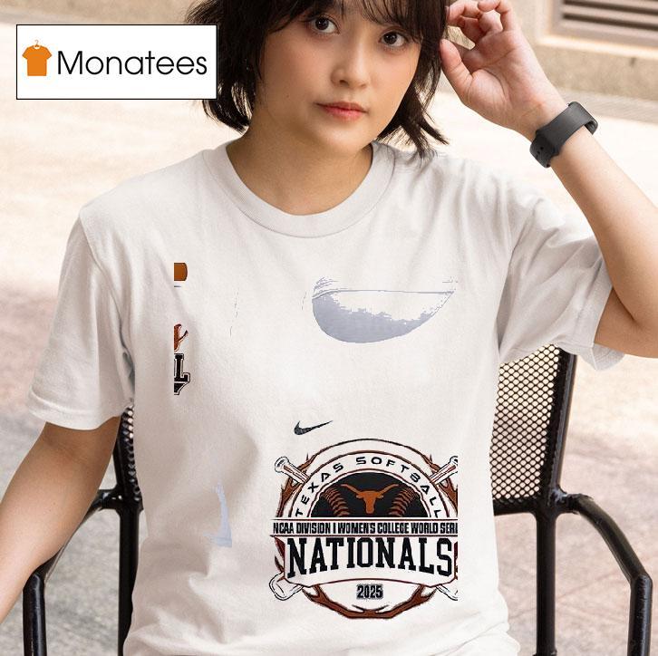 Texas Longhorns Texas Softball Ncaa Division I Women S College World Series Nationals Silhouette T Shirt