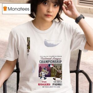 Texas Rangers Vs San Diego Padres National League Championship Mascots T Shirt