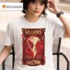 The Killers Rebel Diamonds Tour European Guitar T Shirt