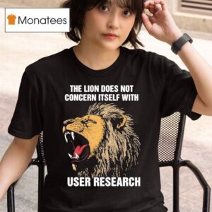 The Lion Does Not Concern Itself With User Research Tiger T Shirt