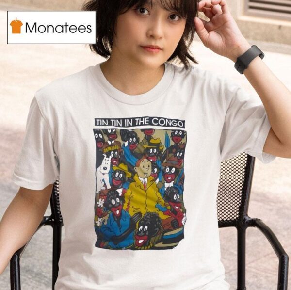 Tintin In The Congo Cartoon T Shirt
