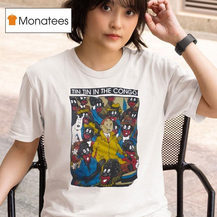 Tintin In The Congo Cartoon T Shirt
