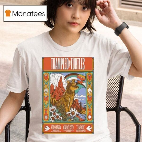 Trampled By Turtles Rapid City South Dakota July Wolf T Shirt