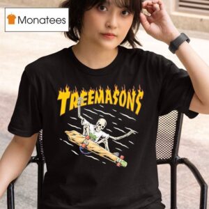 Treemasons Skate Skeleton T Shirt