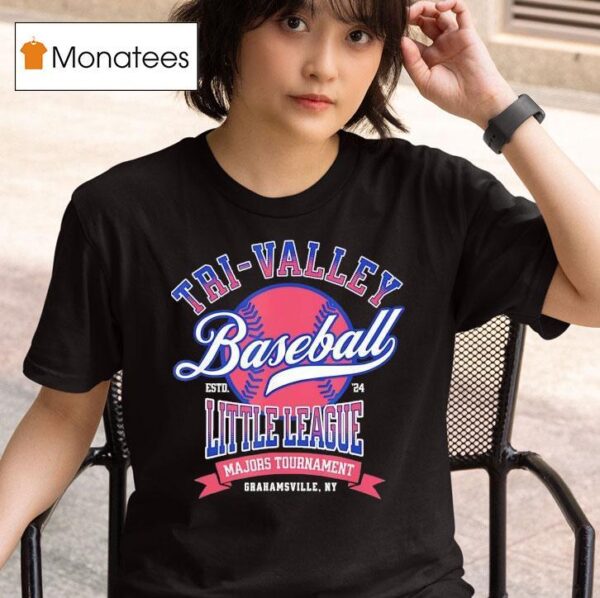 Tri Valley Baseball Little League Majors Tournament Estd T Shirt