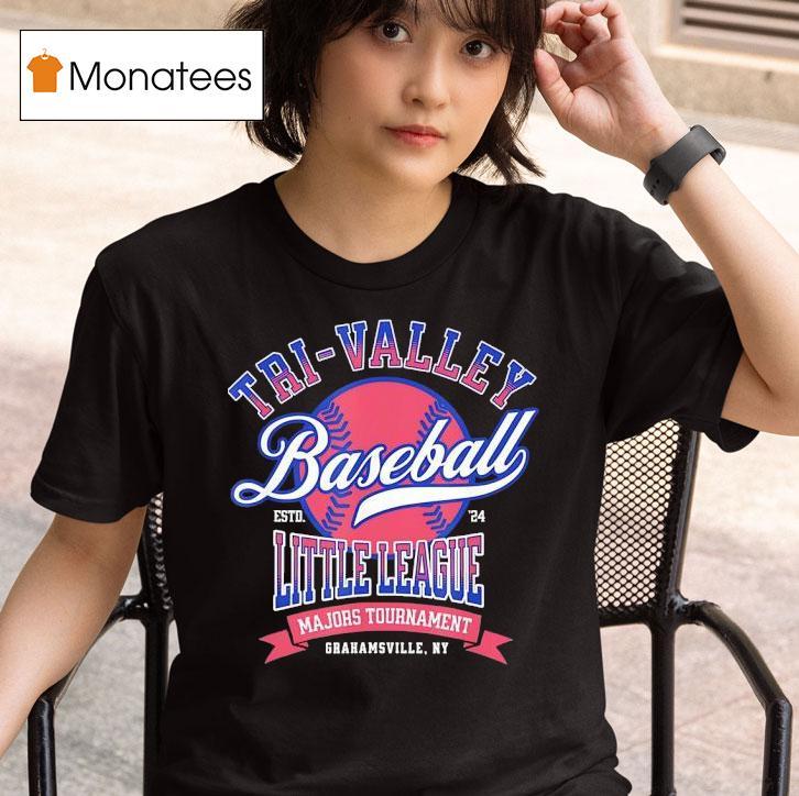 Tri Valley Baseball Little League Majors Tournament Estd T Shirt
