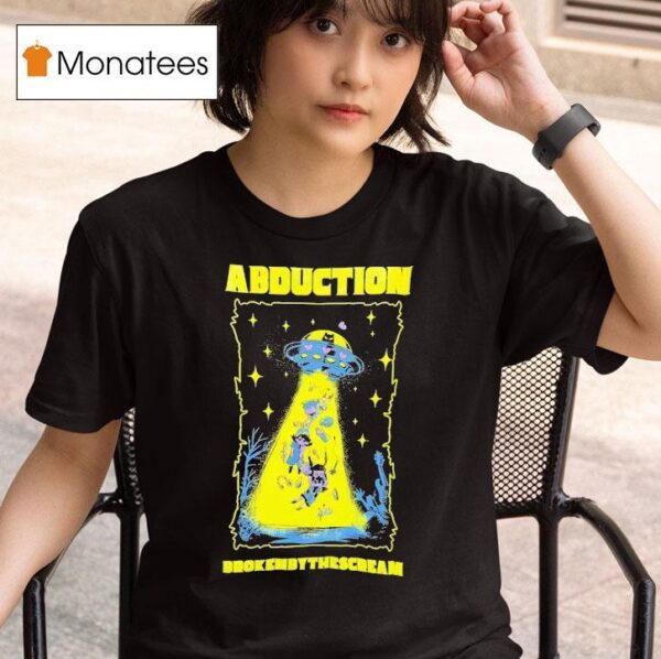 Ufo Cat Abduction Broken By The Scream T Shirt