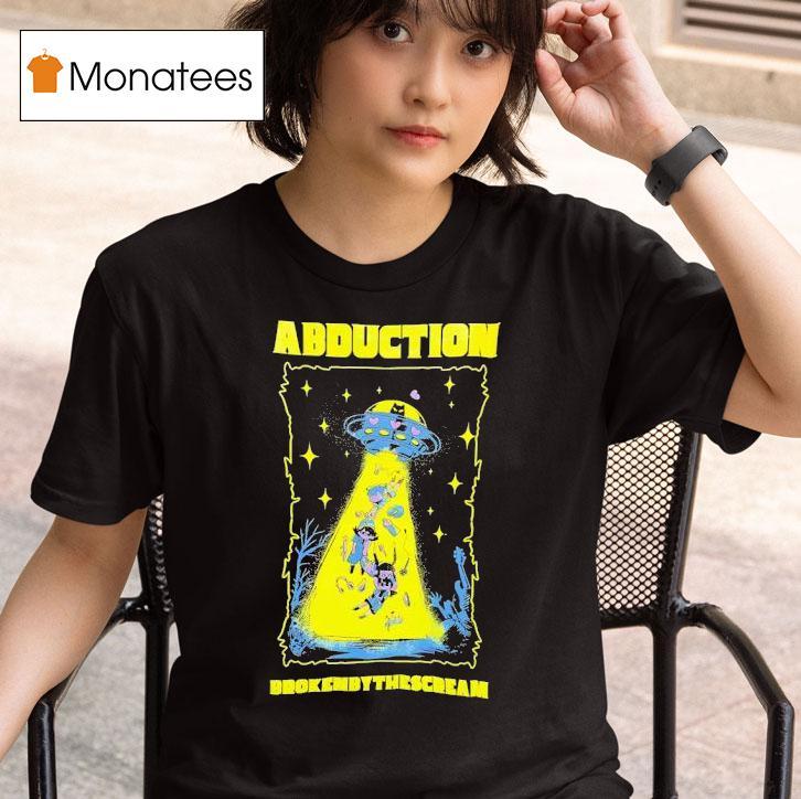 Ufo Cat Abduction Broken By The Scream T Shirt