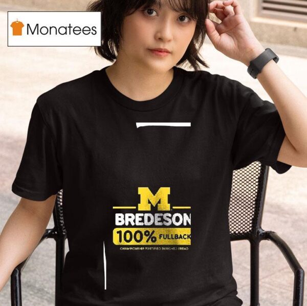 Valiant University Of Michigan Football Max Bredeson Percent Fullback T Shirt